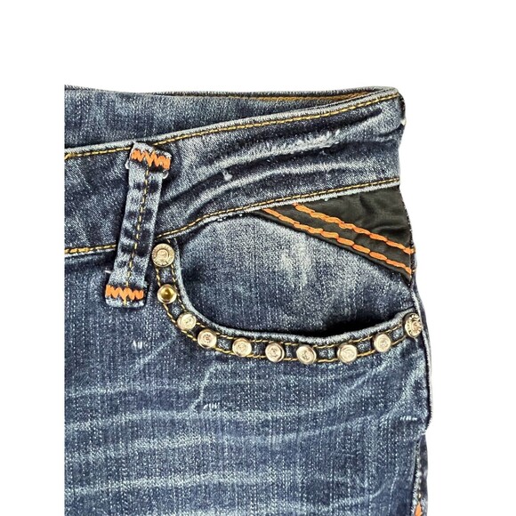 Virgin Only USA Embellished Lowrise Bootcut Jean  Women's 9  Y2K  Festival Jeans - Picture 4 of 13